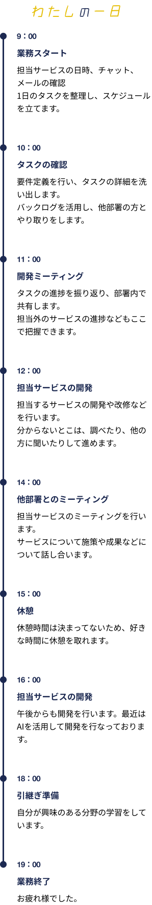 わたしの1日スケジュール